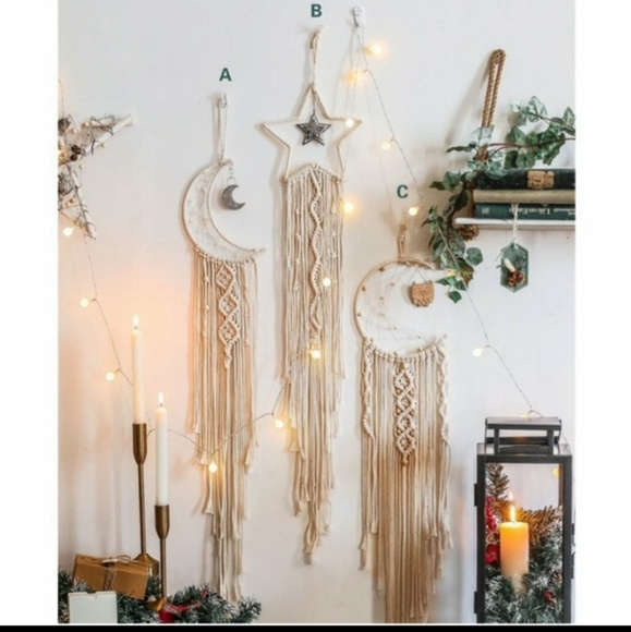 Aluna Levi Other - Macrame wall decor moon and stars dream catchers